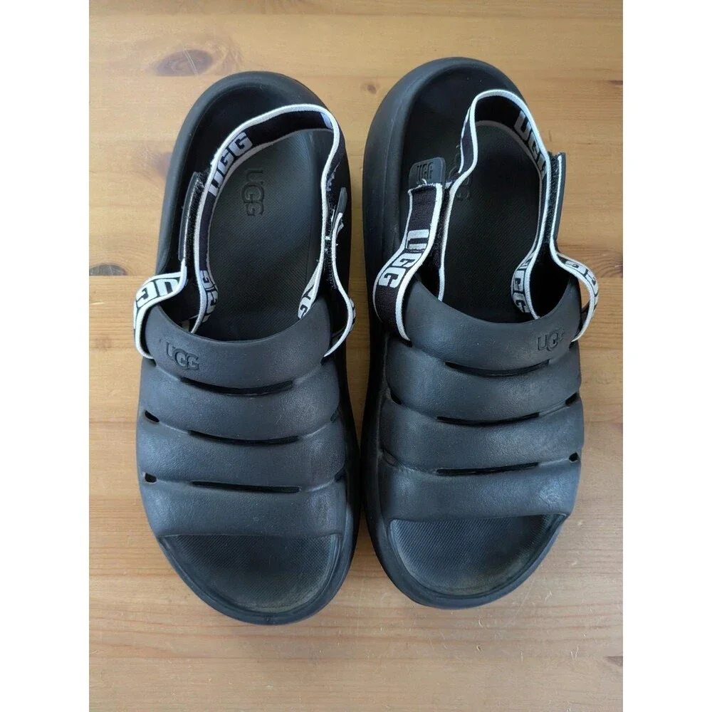 UGG Men's Sport Yeah Slides Slingback Sandals Black M9 W11 Shoes Beach Shoes